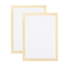 2 Pcs Paper Making Screen Wooden Paper Making Mould 15.7x11.8Inch