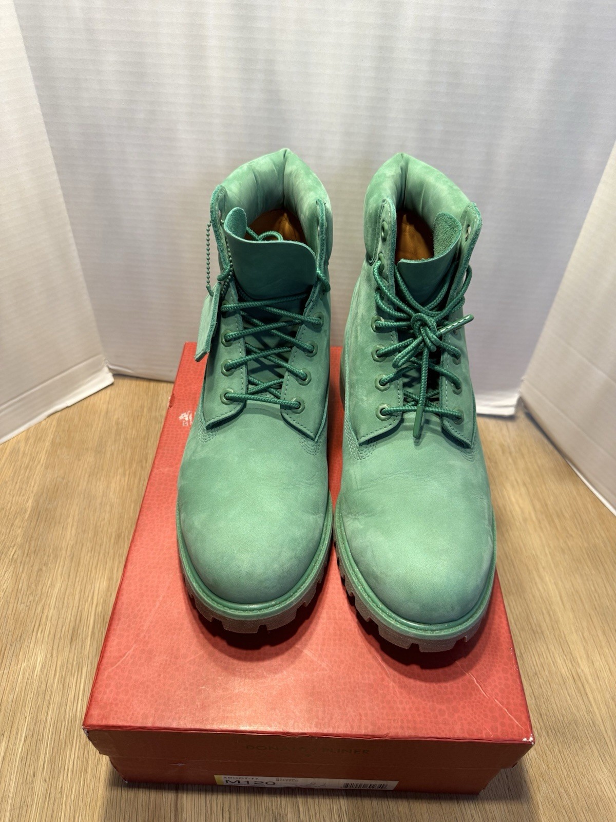 Timberland 6" Premium Waterproof Boot 50th Anniversary Medium Green size 12 image 2