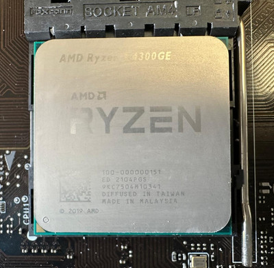 AMD Ryzen 3 PRO 4300GE CPU | 4-Core 8-Thread 3,5GHz AM4 APU mit Radeon Vega 6G