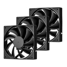 DARKROCK 3-Pack 120mm Black Computer Case Fans High Performance Cooling Low...
