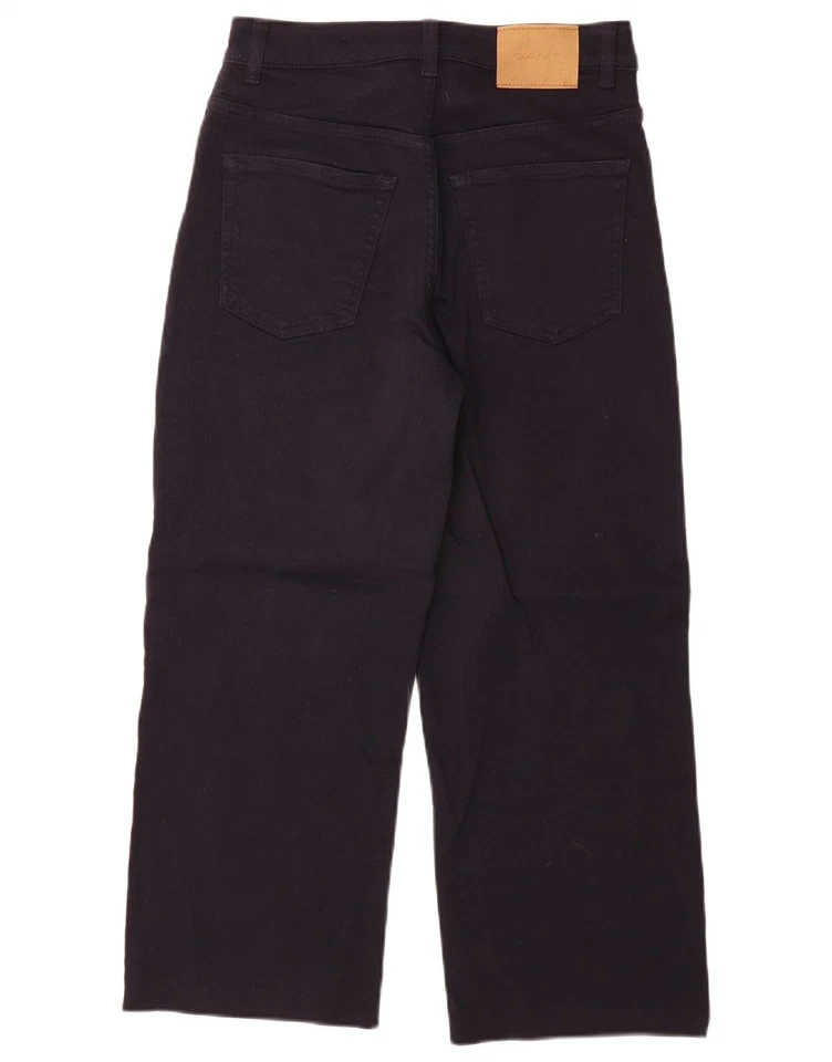 Pantalón corto de pierna ancha para mujer GANT W28 L24 algodón azul marino BX05 Foto 2 de 4