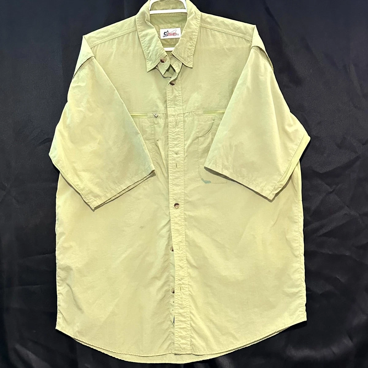 Chemise De Pêche World Wide Sportsman Beige XL - Manches Longues Ventilée - 100% Nylon