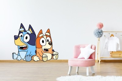 Bluey & Bingo Wandtattoo