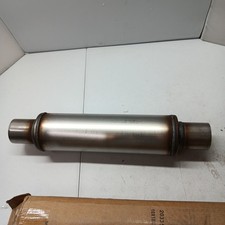 Upower Steel Performance Muffler - 2.5 Tips C2c 4 Round 14 Body 20 Length Upower Steel Performance Muffler - 2.5 Tips C2c 4 Round 14 Body 20 Length