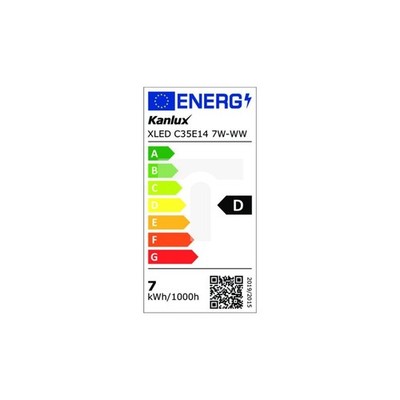LED Leuchtmittel C35e14 7W-ww 1055lm 2700K warm XLED 38416