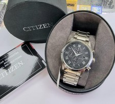 Citizen Men's Chronograph  Eco Drive 43mm Silver Stainless Steel CA0611-50E NEW
