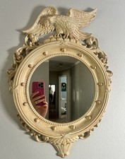 Vintage 1959 Dart Eagle Mirror 4007 Federal Style Mcm Plastic Frame Ivory-gold