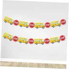 KatchOn, Back to School Bus Banner - Large, 10 Feet, No DIY | Red and Yellow