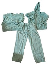 Winter Silks VTG 90s Y2K 3pc Tracksuit Silk Jersey Hoodie Pullover Pants sz L/XL
