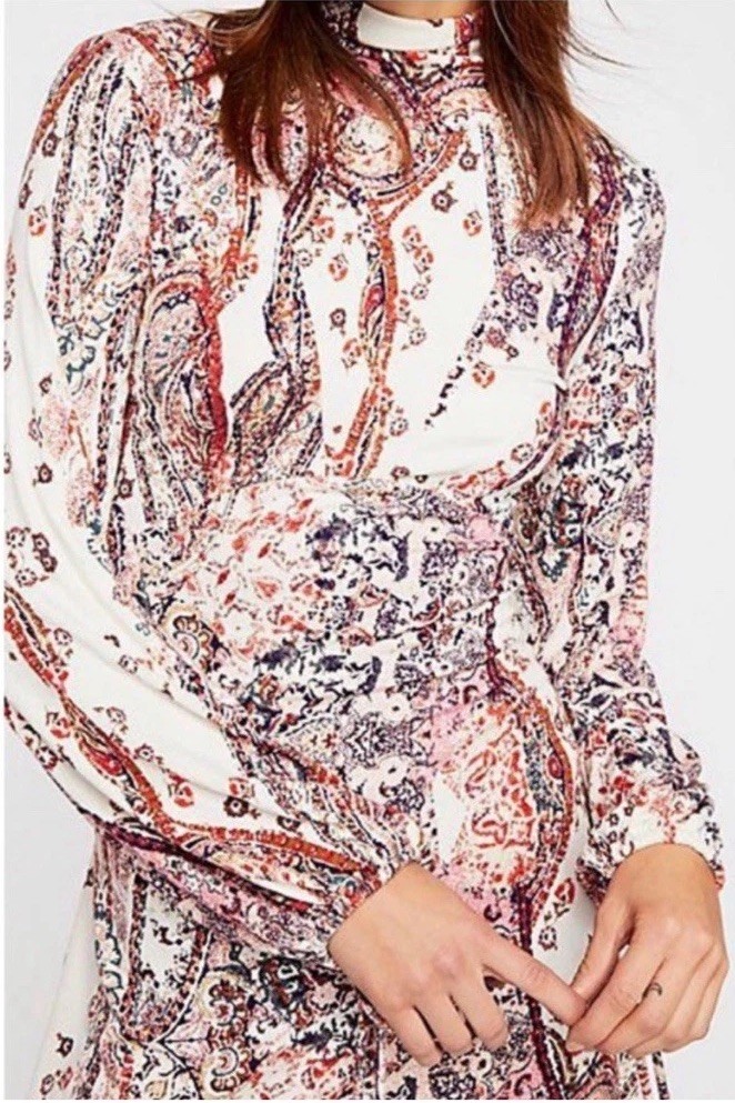 Anthropologie Boho Long Sleeve Dress