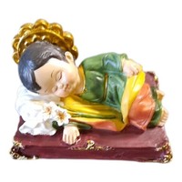Drw Figur San Jose, Schlafend, Kinderstil, Kunstharz, Handbemalt, 10 Cm