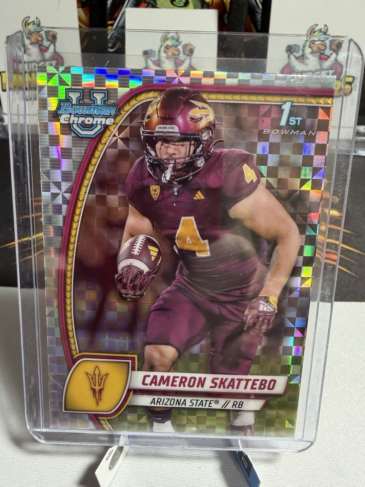 2024 Topps Bowman Chrome U - XFractor Cameron Cam Skattebo Rookie Card (RC) #37