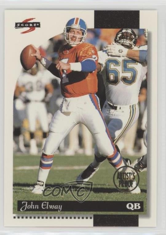1996 Score Artist's Proof John Elway #59 HOF 1x9