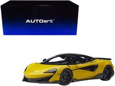 McLaren 600LT Sicilian Yellow Carbon 1/18 Model Car Autoart
