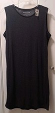 Everlane Dress Women Sz M Pullover Charcoal Sleeveless Tank Lyocell Casual Basic