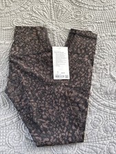Lululemon Align Pant 28” Wild Thing Camo Brown Earth High Rise Leggings Size 4