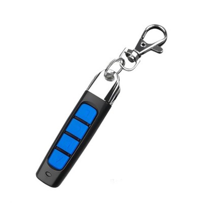 Universal Copy Remote Key Smart Home Control Fob, 4 Buttons Black-Blue