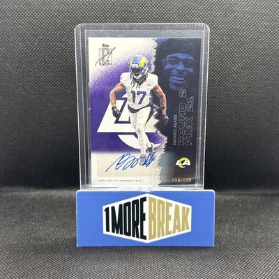 🔥2025 Topps Signature Davante Adams Purple  Auto 100/100 #82 Rams BOOKEND🔥