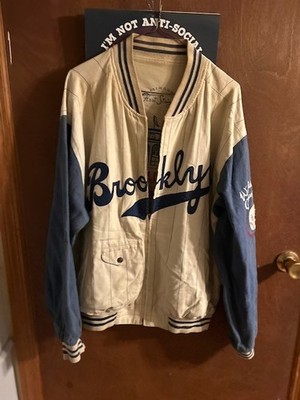 Mirage First String Brooklyn Dodgers 1955 World Series Reversible Jacket XL Rare