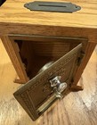 Antique Post Office Postal Box Door Bank with Coin Slot & Combination Door  — photo 3