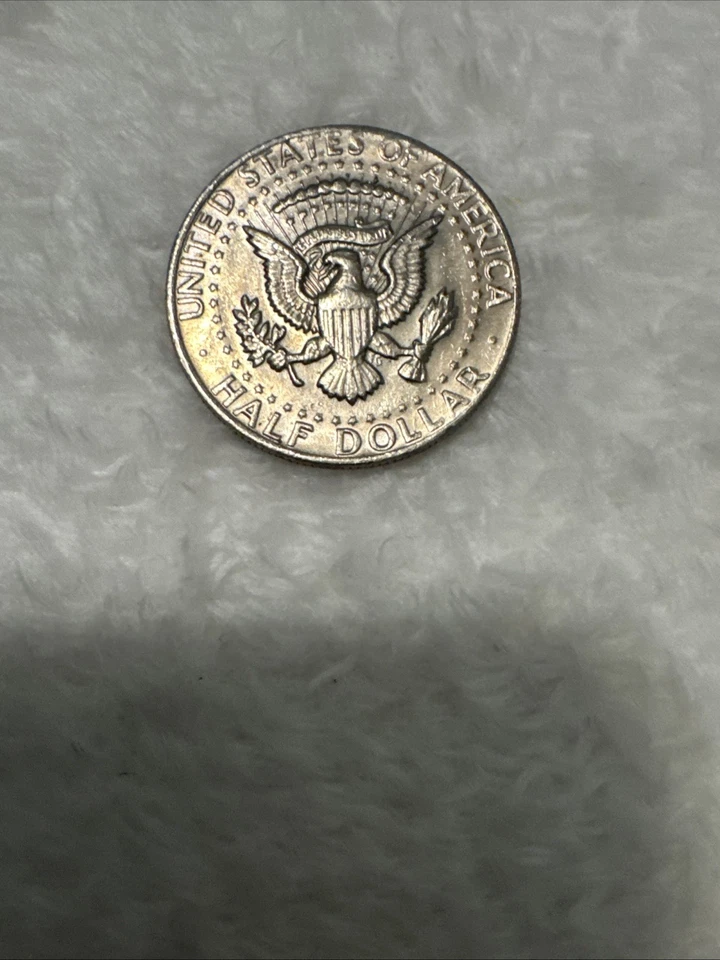1983-P Kennedy Half Dollar. Error P Filled. Die Cracks. Rim Error. - Image 2 of 2