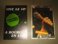 BOURGES (18) lot 2 cartes postales printemps de Bourges 1986 et 1991
