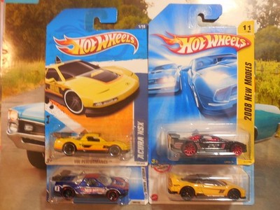 Hot Wheels HONDA Acura Nsx LOT 4 PERFORMANCE RACING NEW MODELS J-IMPORTS FREE SH