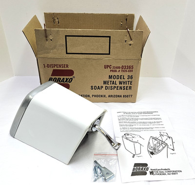Vintage New Old Stock Boraxo Model 36 Soap Dispenser Borax #7926-699