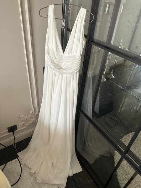 Women Elie Saab Dress White Viscose 36 / S / 44