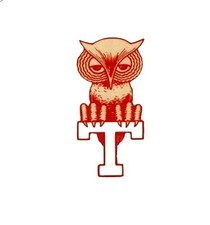 80s Champion 赤単色タグ TEMPLE OWLS フクロウ Temple Owls Unisex