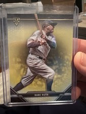 2021 Topps Triple Threads BABE RUTH  Yankees CITRINE Yellow Serial /75 🔥MVP HOF