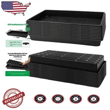 Durable 20 Count 1020 Trays, Heavy Duty Plastic, No Drain Holes, Reusable Growth