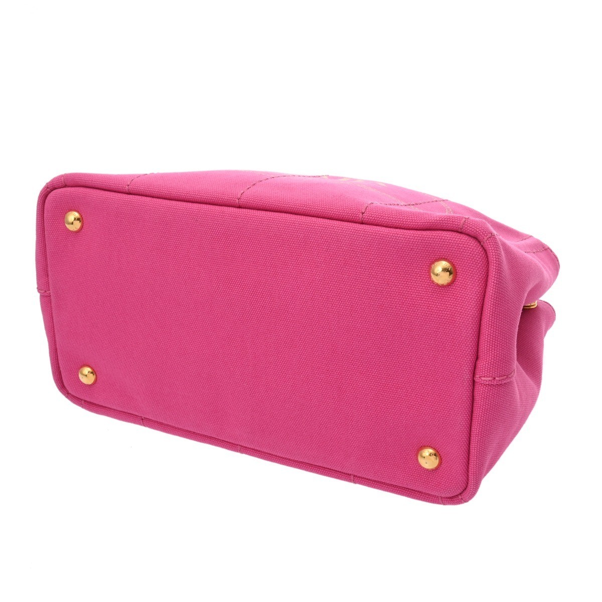 PRADA Canapa Mini Pink 1BG439 Women s Canvas Handbag A Rank Used  from japan thumbnail 5