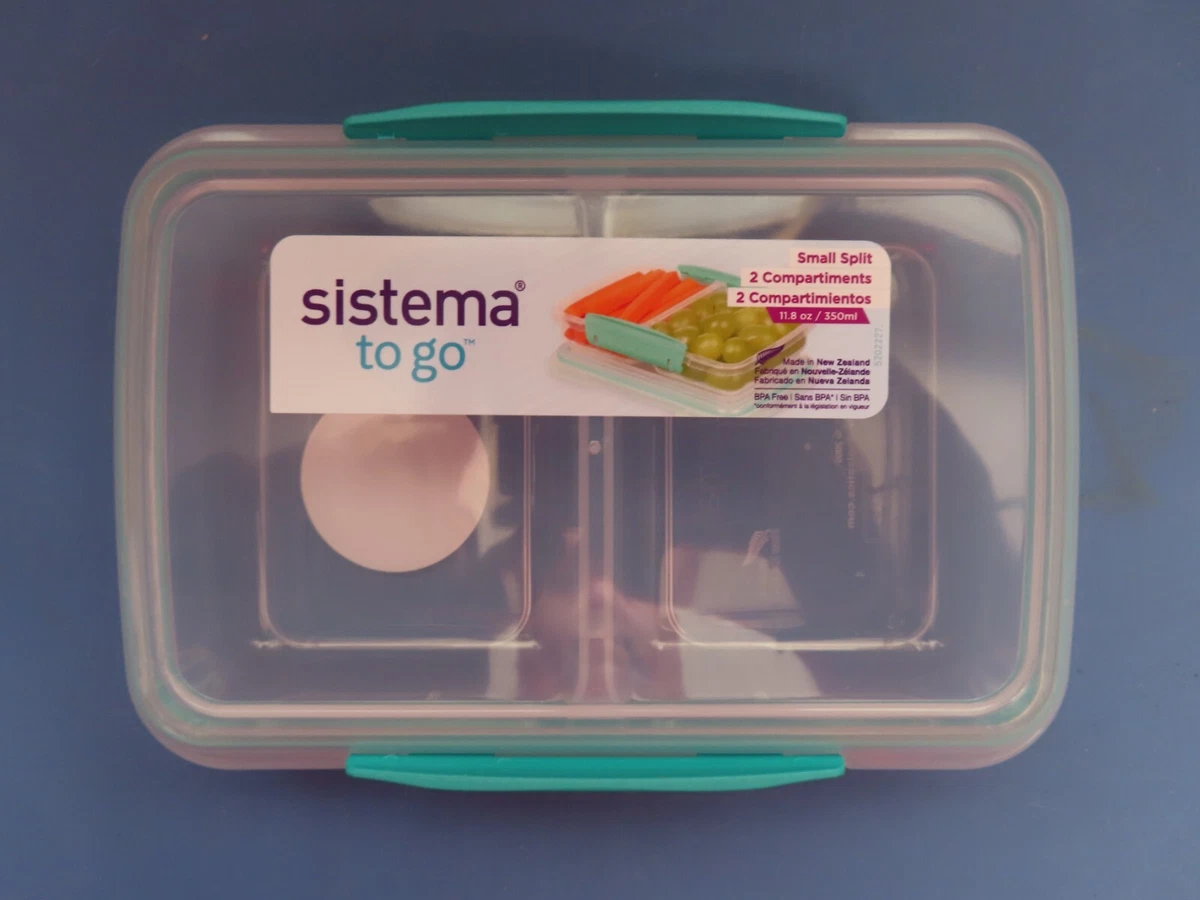 Sistema Small Split 11.83 ounce storage container. #2151853 2 compartments  NEW