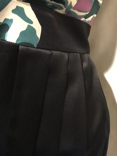 TIBI Dress Silk Black Green Teal Strapless Midnight Bloom Mini MSRP $345 Sz 4 - Picture 5 of 12