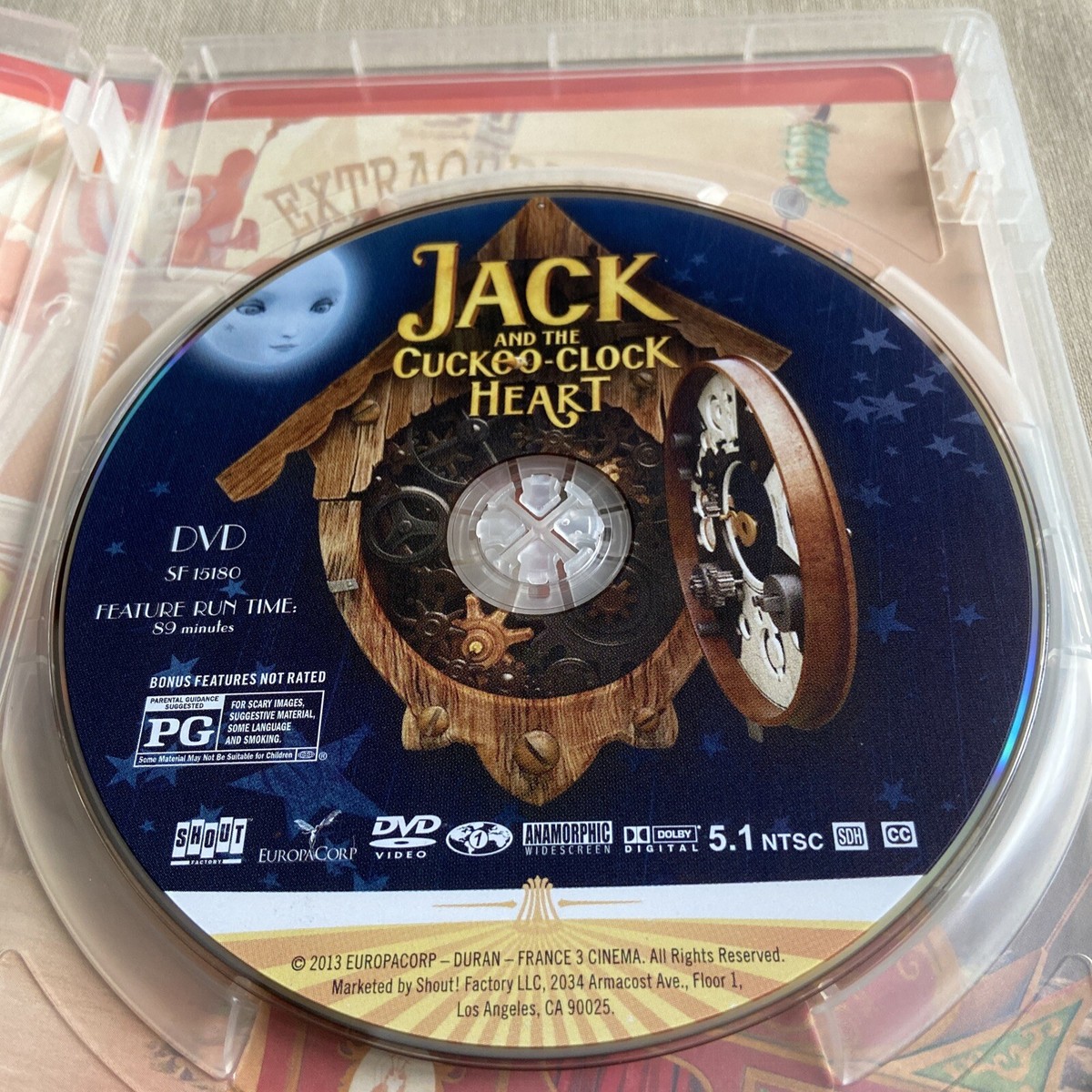 Jack and the Cuckoo-Clock Heart (DVD, 2013) Michelle Fairley