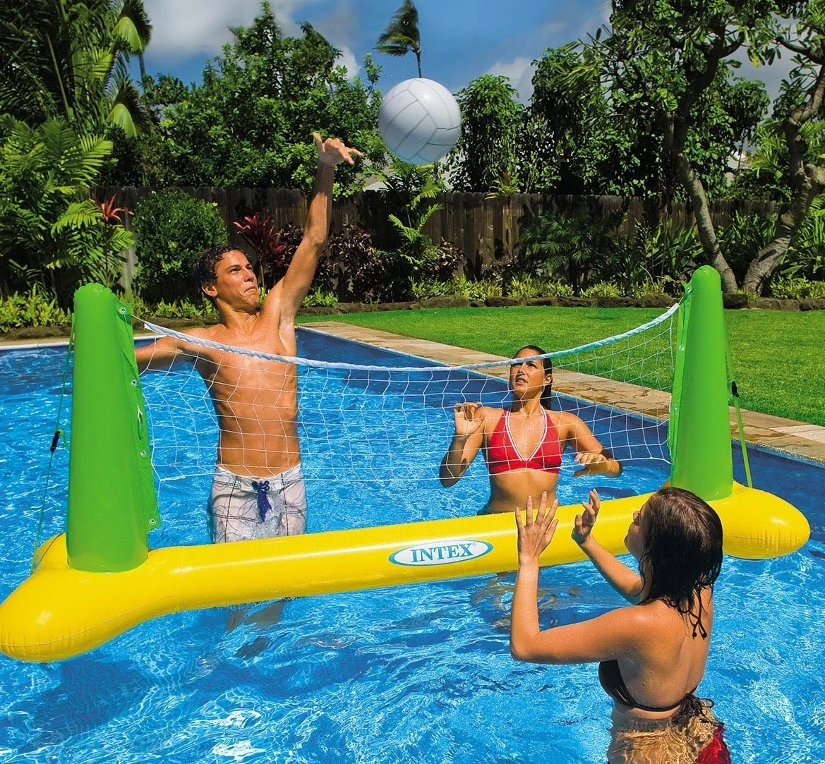 Inflatable Pool Volleyball Set Game with Ball Floating Swimming