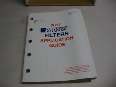 2011 Pro-tec filters catalog 99200 July 2011