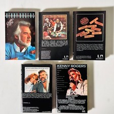 Kenny Rogers - Cassette Lot of 5 - Gambler - Greatest Hits - Ten Years of Gold
