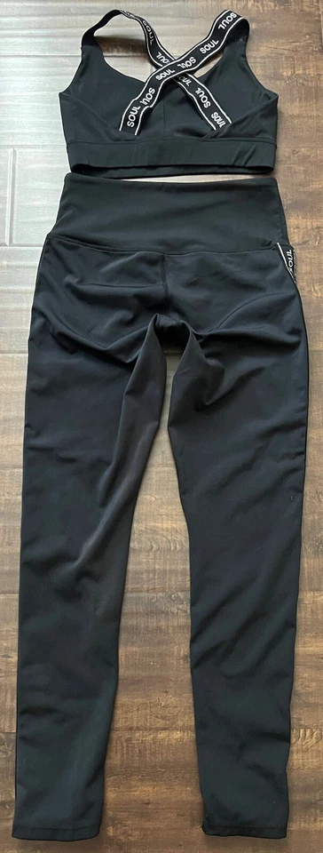SOULCYCLE Mujer Conjunto de 2 Piezas Sujetador/Gimnasio Leggings Ropa Activa YOGA FITNESS Talla S Foto 2 de 4