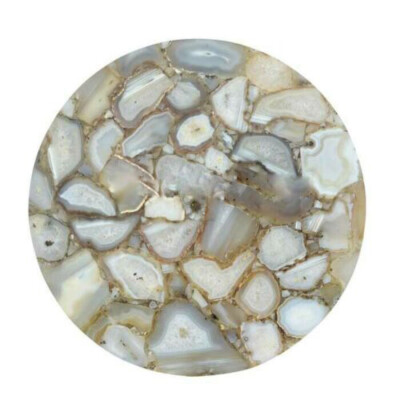 18''x18'' Agate Coffee table Top semi precious stones Work Handmade Home Decor Art