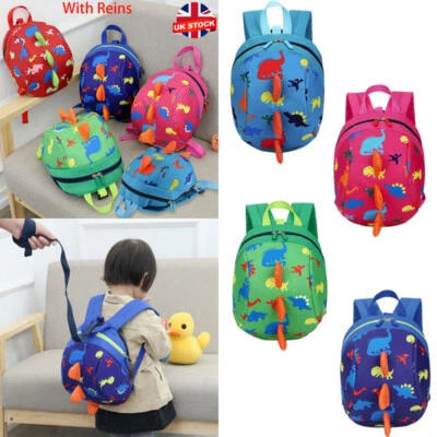 PEFECTDEL Cartoon Baby Toddler Kids Safety Harness Strap Bag Backpack Security With Reins