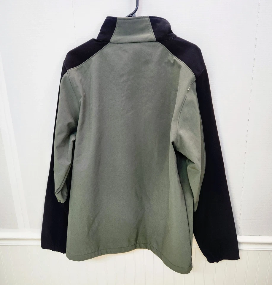 Black Diamond Jacket Mens Large Green Black Soft Shell Full Zip Casual Coat - Image 2 of 4