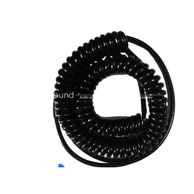 Spring spiral wire and cable 8 core  black power cord expandable wire