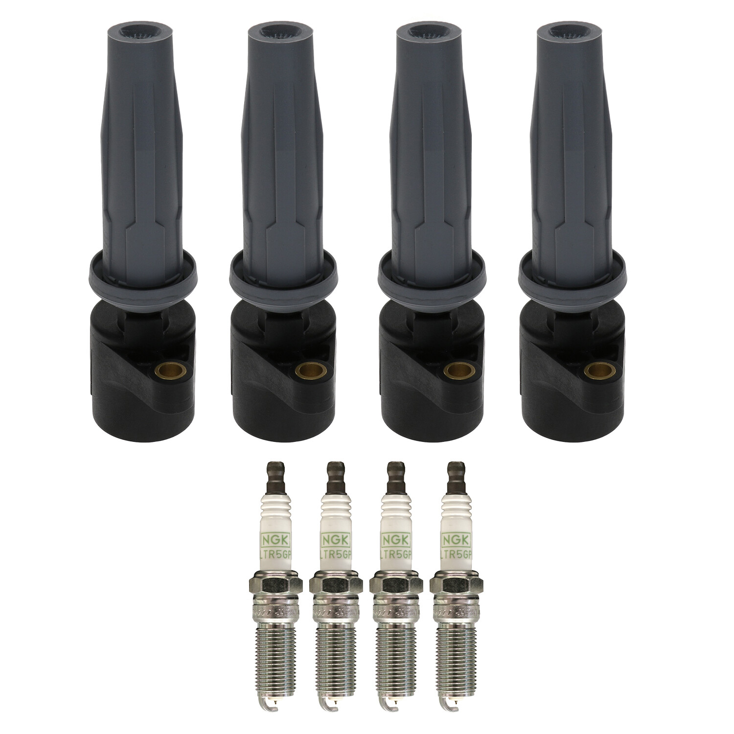 Bosch 4 Ignition Coil NGK 4 G-Power Spark Plug Kit For C-Max MKZ Milan L4