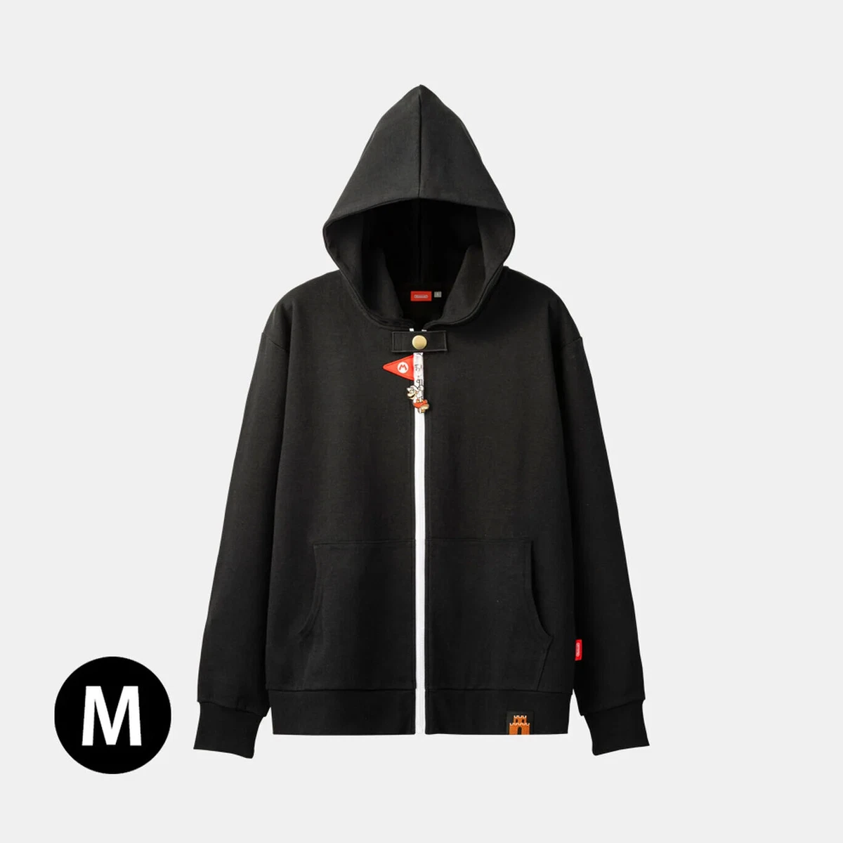 Hoodie Super Mario Black Handled by Nintendo TOKYO from Japan