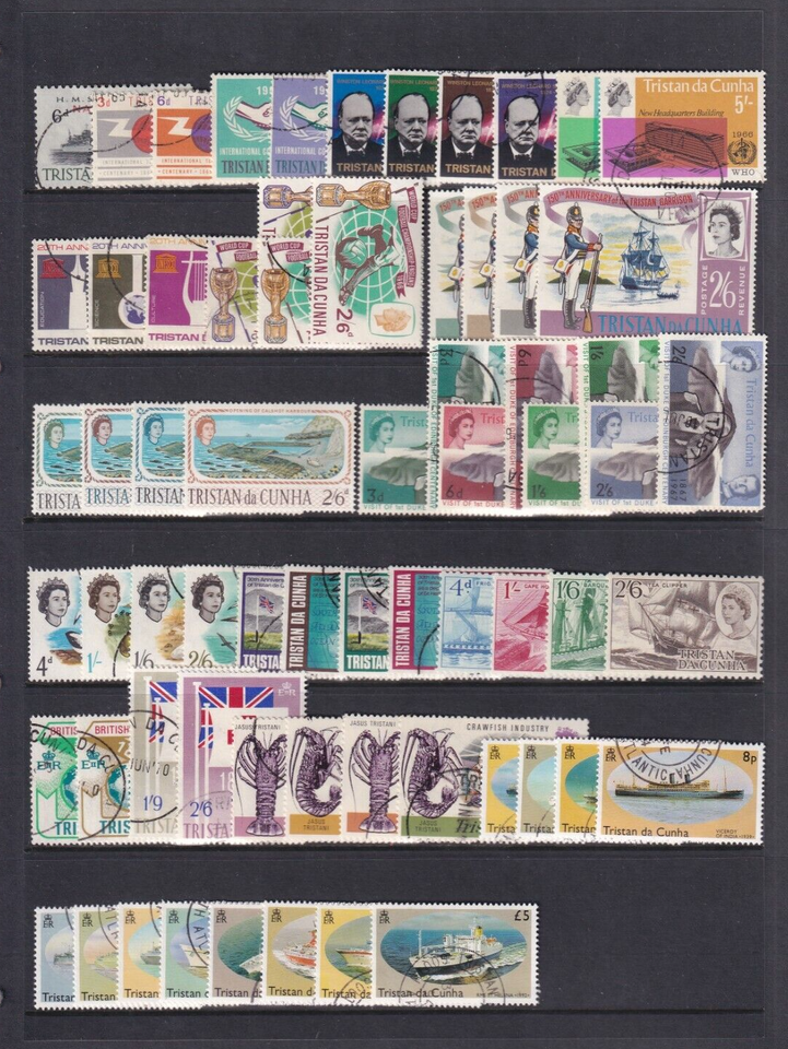 Selection Of 130+ Tristan Da Cunha Stamps Up To 10/ Mint/Used / Great