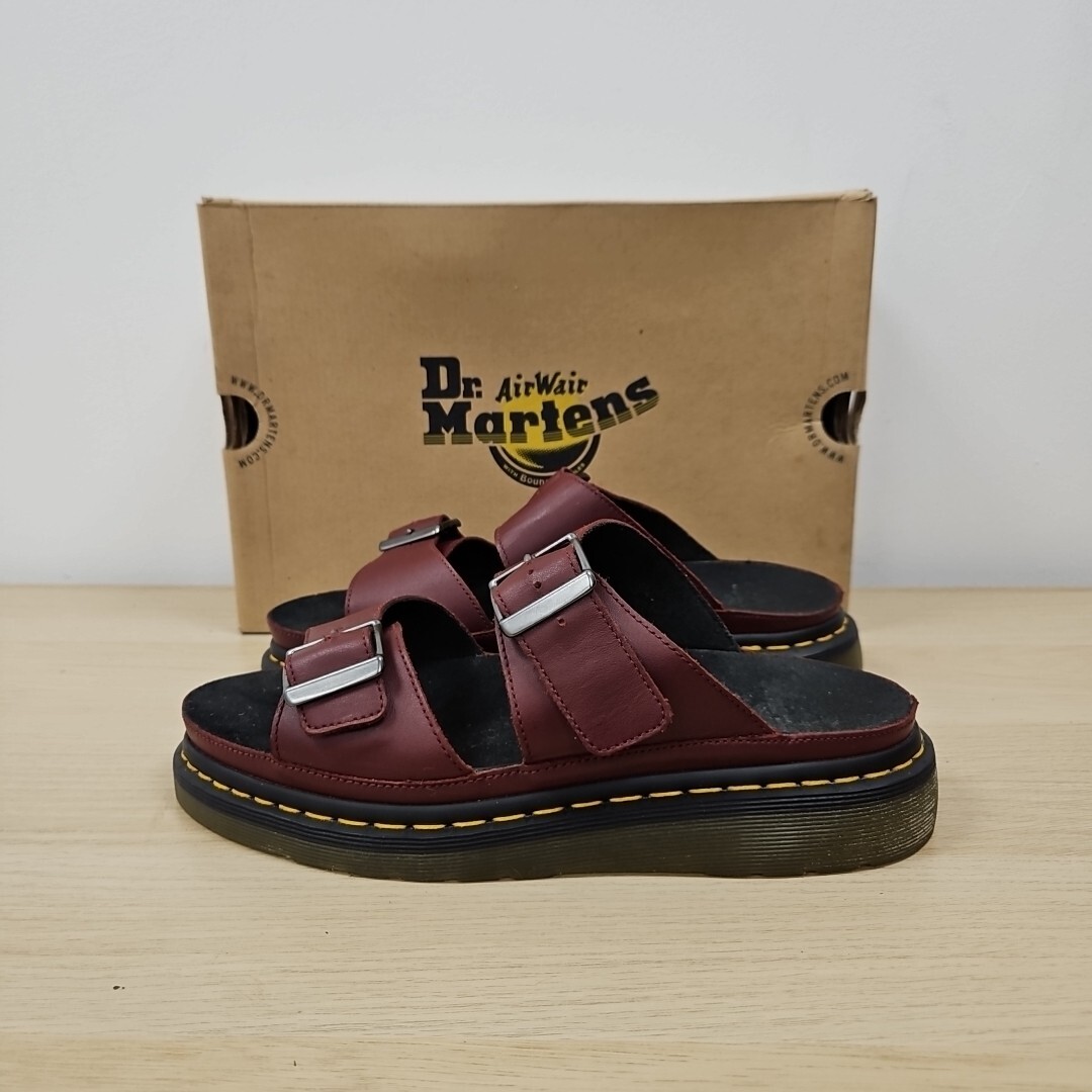 Leather Sandals Dr Martens Sandals Burgundy Doc Marten Sandals