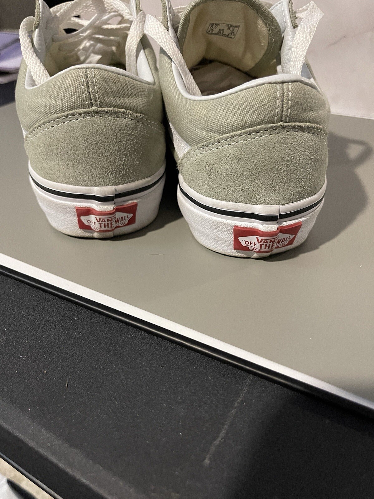 Vans UA Old Skool Suede Canvas Skate Shoes Dessert Sage Women’s Size 7 Mens 5 thumbnail 10