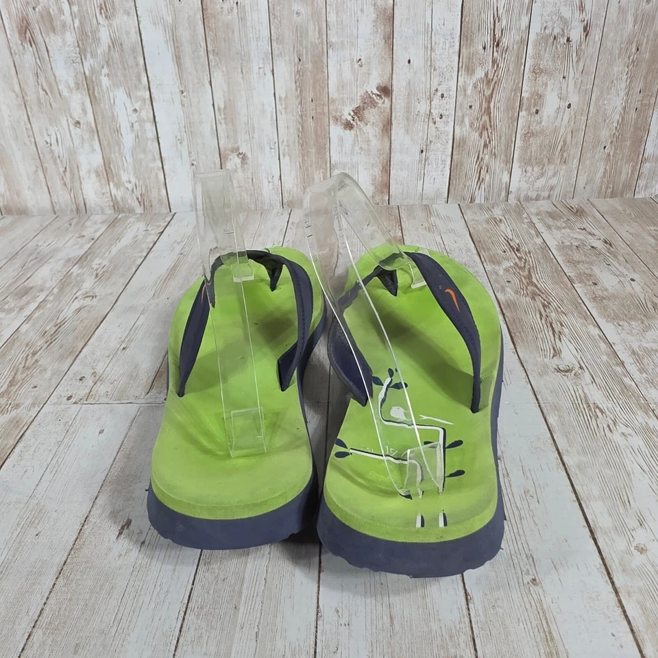 Nike Chanclas Tanga Sandalias Cómodas Playa Verano Verde Azul W 10 Foto 3 de 4